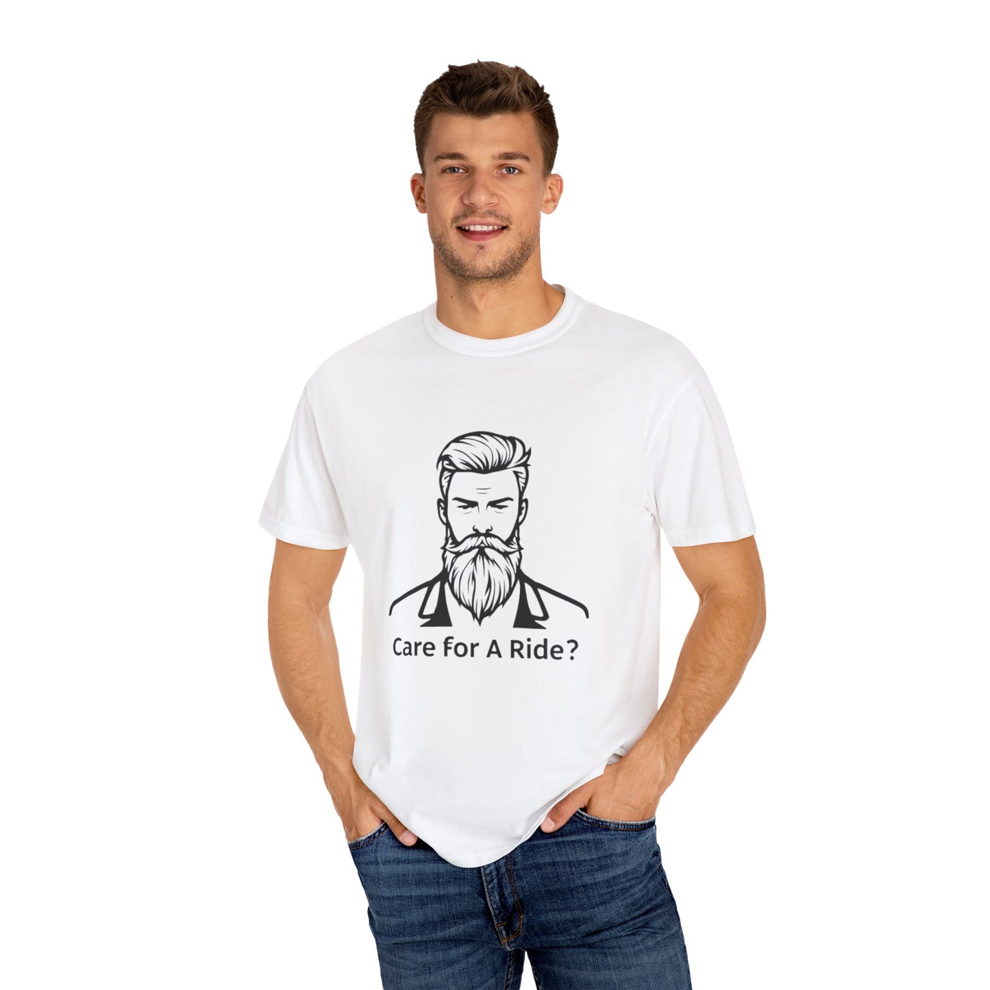 Men's : "Care for A Ride?" Graphic Tee