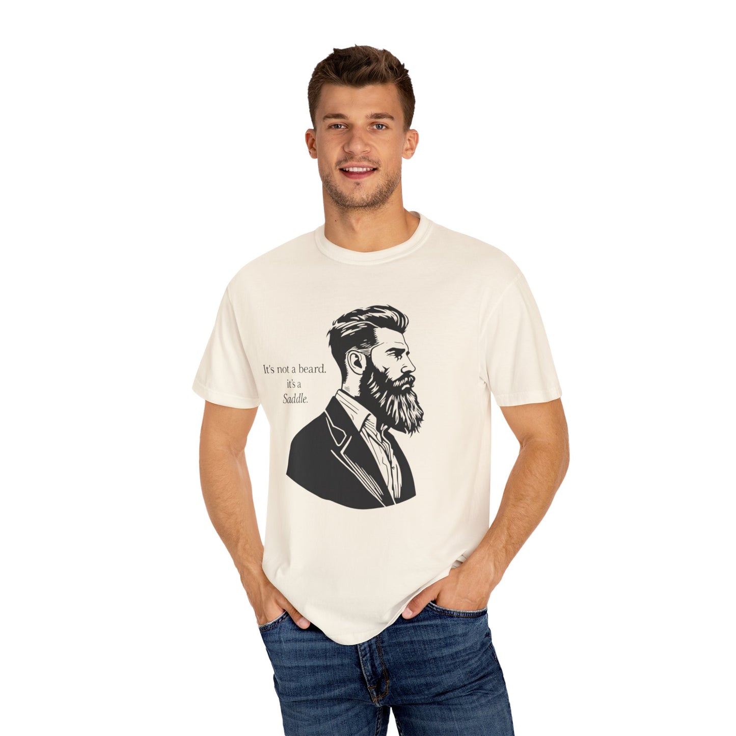 It’s Not a Beard, It’s a Saddle – Men’s Tee