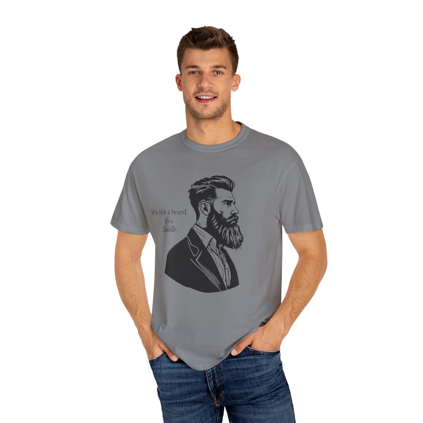 It’s Not a Beard, It’s a Saddle – Men’s Tee