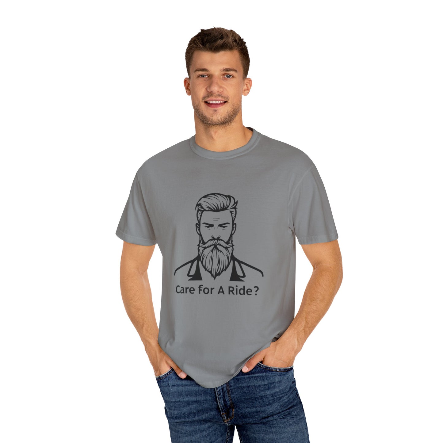 Men's : "Care for A Ride?" Graphic Tee