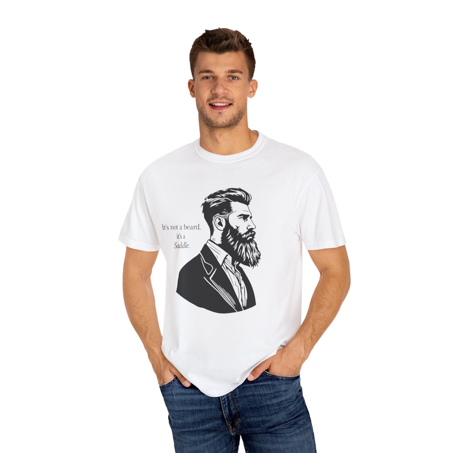 It’s Not a Beard, It’s a Saddle – Men’s Tee