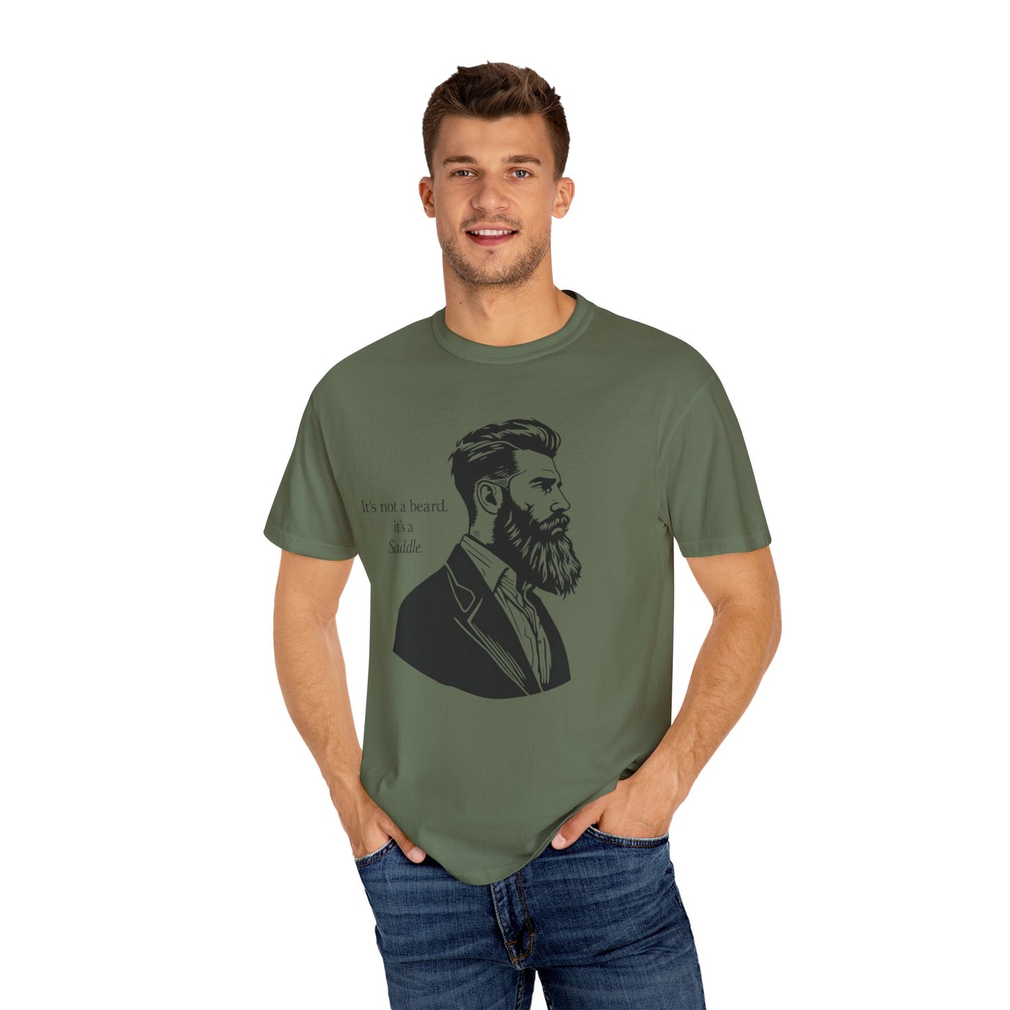 It’s Not a Beard, It’s a Saddle – Men’s Tee