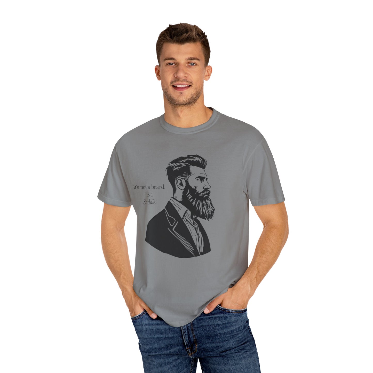It’s Not a Beard, It’s a Saddle – Men’s Tee